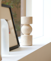 journal standard Furniture (�W���[�i���X�^���_�[�h�t�@�j�`���[)��TRAVERTINE CANDLE HOLDER�@�L�����h���z���_�[(�t�H�g�t���[��)