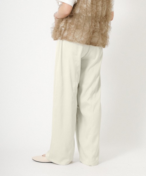 Floran（フローラン）の「ヴィンテージサテンライクパンツ（スラックス・レディース・カーキ/チャコールグレー・FREE）」の12枚目の写真