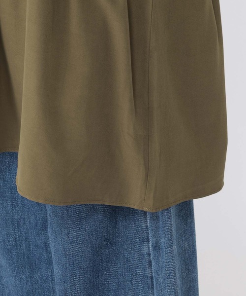 studio CLIP（スタディオクリップ）の「バテンレースキャミソールチュニックワンピース（チュニック・レディース・オフホワイト/カーキ・FREE）」の21枚目の写真