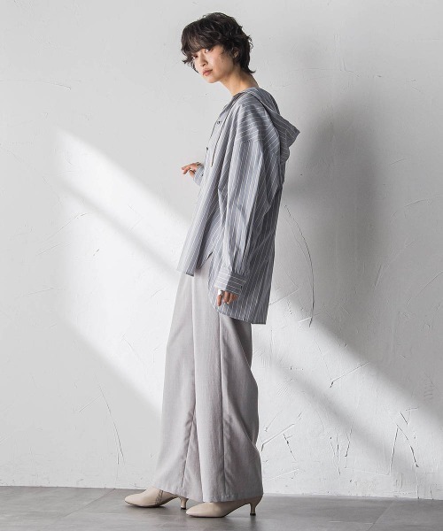 MAYSON GREY（メイソングレイ）の「【一瞬で楽とキレイを叶える】タンブラーオックスイージーワイドパンツ≪手洗い可能≫（その他パンツ・レディース・ピンク/ライトグレー/ネイビー・M）」の15枚目の写真