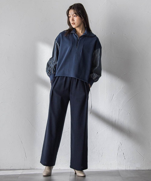 MAYSON GREY（メイソングレイ）の「【一瞬で楽とキレイを叶える】タンブラーオックスイージーワイドパンツ≪手洗い可能≫（その他パンツ・レディース・ピンク/ライトグレー/ネイビー・M）」の19枚目の写真