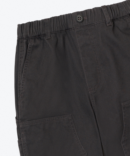 MUSINSA STANDARD KIDS（ムシンサスタンダードキッズ）の「ダブルニーバンディングカーペンターパンツ [ダークグレー]（その他パンツ・レディース・その他・100/110/120/130/140/150/160）」の7枚目の写真