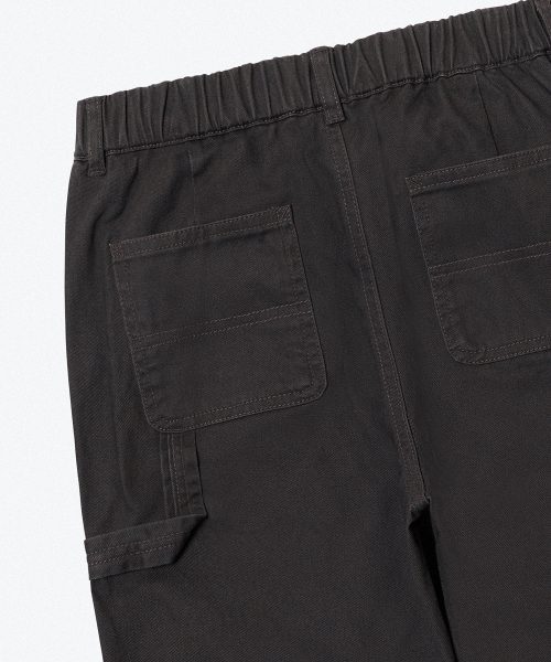 MUSINSA STANDARD KIDS（ムシンサスタンダードキッズ）の「ダブルニーバンディングカーペンターパンツ [ダークグレー]（その他パンツ・レディース・その他・100/110/120/130/140/150/160）」の8枚目の写真