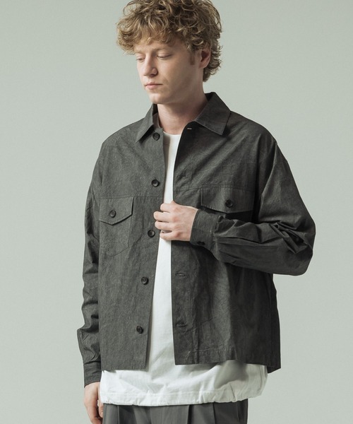 SLICK/スリック】Pigment Twill Tracker Shirt Jacket/ピグメント