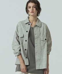 SLICK（スリック）の「【SLICK/スリック】Pigment Twill Tracker Shirt Jacket/ピグメントツイルトラッカーシャツジャケット（ブルゾン）」