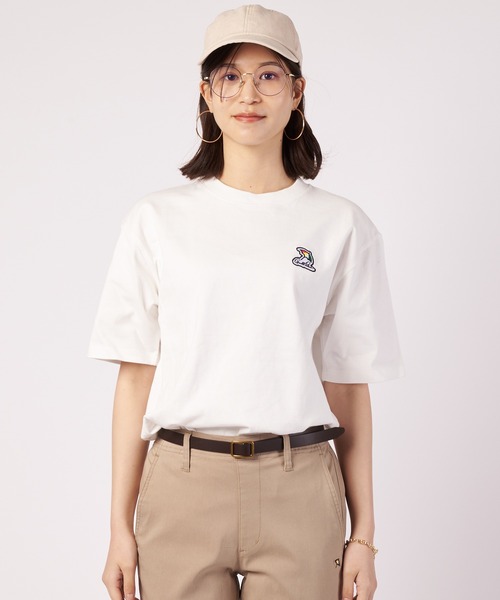 Arnold Palmer（アーノルドパーマー）の「ヘビーウエイト 天竺 シェア 半袖Tシャツ（Tシャツ/カットソー・レディース・ベージュ/ブラック/ピンク/ホワイト・M/S/XS/LL/L）」の18枚目の写真