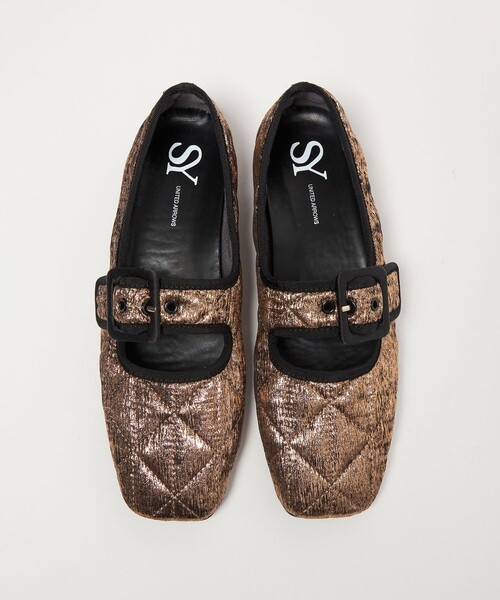 SY UNITED ARROWS(シーユナイテッドアローズ)の「<SY>ソフトメリージェーンMT フラット10↑(バレエシューズ・レディース・シルバー/ゴールド・22cm/22.5cm/23cm/23.5cm/24cm/24.5cm/25cm)」の4枚目の写真