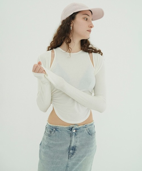 MANY CONVERTIBLE CUT TOPS（Tシャツ/カットソー）｜CLANE（クラネ）の
