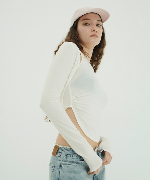 MANY CONVERTIBLE CUT TOPS（Tシャツ/カットソー）｜CLANE（クラネ）の