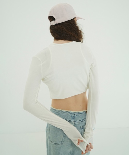 MANY CONVERTIBLE CUT TOPS（Tシャツ/カットソー）｜CLANE（クラネ）の