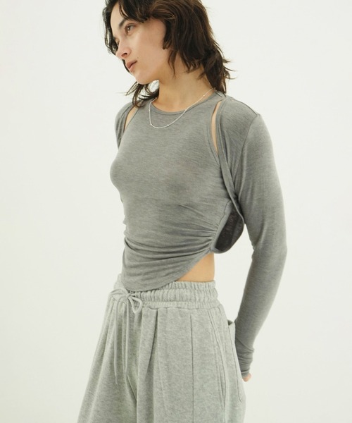 MANY CONVERTIBLE CUT TOPS（Tシャツ/カットソー）｜CLANE（クラネ）の