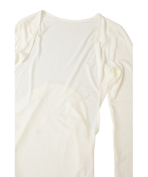 CLANE(クラネ)の「MANY CONVERTIBLE CUT TOPS(Tシャツ/カットソー・レディース・ホワイト/グレー・2/1)」の22枚目の写真