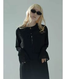 JACQUARD SHEER BOLERO