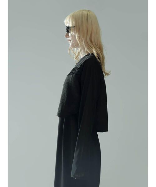 :ETHROF(イーサオブ)の「JACQUARD SHEER BOLERO(シャツ/ブラウス・レディース・ブラック・MEDIUM)」の12枚目の写真