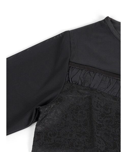 :ETHROF(イーサオブ)の「JACQUARD SHEER BOLERO(シャツ/ブラウス・レディース・ブラック・MEDIUM)」の17枚目の写真