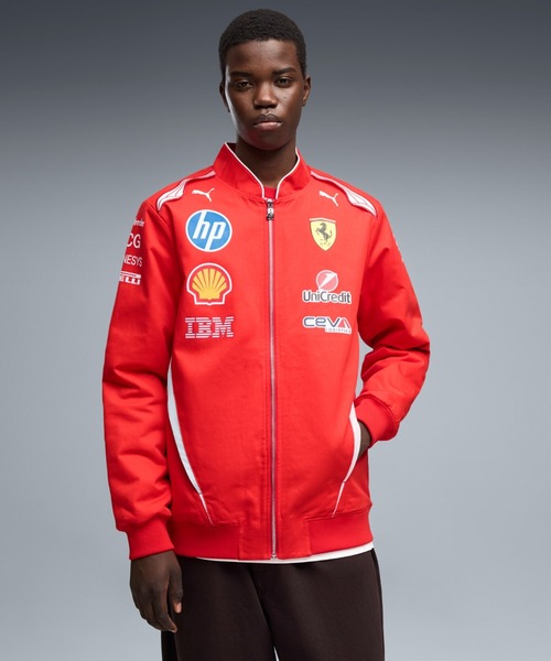 BECK レッド レーシングジャケット Mサイズ PUMA プーマ メンズ フェラーリ レプリカ レーシング ジャケット