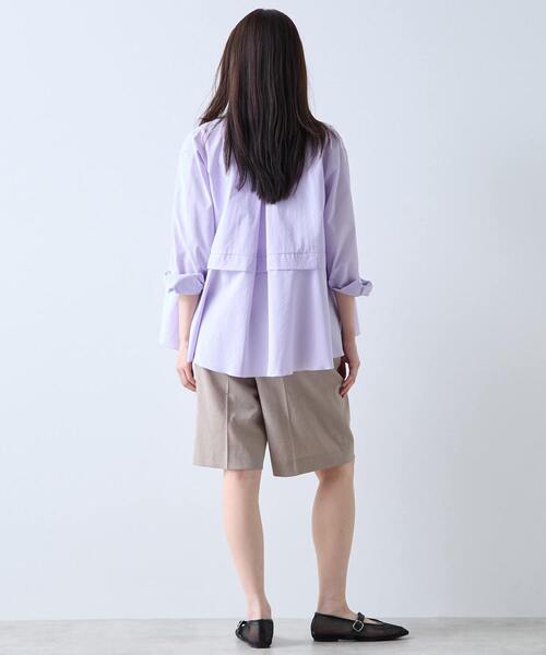 Tiara(ティアラ)の「《別注》【MARILYN MOON/マリリンムーン】フロントフリルブラウス(シャツ/ブラウス・レディース・ホワイト×ブルー/ライラック/ミント・FREE)」の13枚目の写真