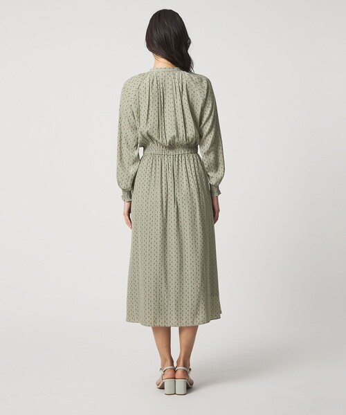 A DAY IN THE LIFE UNITED ARROWS(アデイインザライフユナイテッドアローズ)の「ギャザー ワンピース ‐ウォッシャブル‐<A DAY IN THE LIFE>(ワンピース・レディース・ライム/ロイヤルブルー/ダークグレー・FREE)」の7枚目の写真