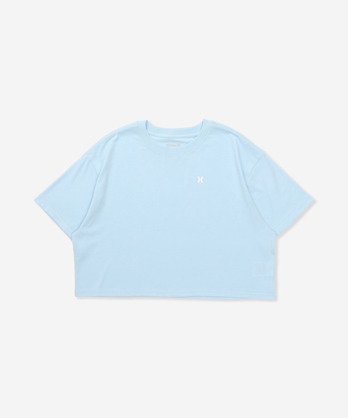 Hurley (ハーレー)の「【Hurley:ハーレー】レディースクロップ丈デザインTシャツ 吸汗速乾 ICON SHORTSLEEVE CROPPED TEE(Tシャツ/カットソー・レディース・ライトブルー/ブルーグレー/ホワイト/ブラック・MEDIUM/SMALL/LARGE)」の4枚目の写真