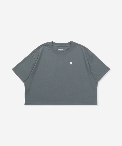 Hurley (ハーレー)の「【Hurley:ハーレー】レディースクロップ丈デザインTシャツ 吸汗速乾 ICON SHORTSLEEVE CROPPED TEE(Tシャツ/カットソー・レディース・ライトブルー/ブルーグレー/ホワイト/ブラック・MEDIUM/SMALL/LARGE)」の11枚目の写真