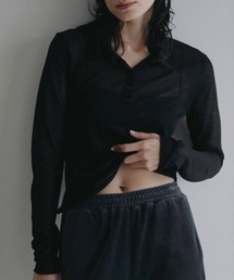 anuke | anuke　Sheer Polo Knit シアーポロニット/62620508(ニット/セーター)