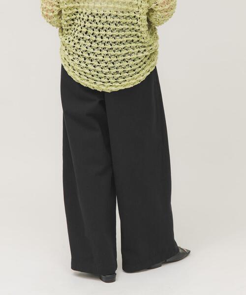 KBF（ケイビーエフ）の「タックデザインツイルパンツ（その他パンツ・レディース・ブラック/アイボリー/ブラウン・ONE）」の11枚目の写真