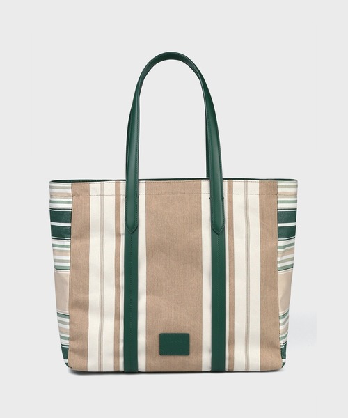 Paul Smith（ポールスミス）の「ウーブンストライプ トートバッグ【363004 N251T】（トートバッグ・メンズ・グリーン/ネイビー・FREE）」の2枚目の写真