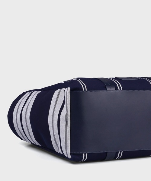 Paul Smith（ポールスミス）の「ウーブンストライプ トートバッグ【363004 N251T】（トートバッグ・メンズ・グリーン/ネイビー・FREE）」の4枚目の写真