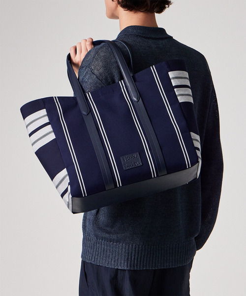Paul Smith(ポールスミス)の「ウーブンストライプ トートバッグ【363004 N251T】(トートバッグ・メンズ・グリーン/ネイビー・FREE)」の11枚目の写真