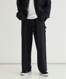 BACK NUMBER | 【BACK NUMBER】ダックライクパンツ (ワイドシルエット / リラックス感 / 軽やか / 大人カジュアル)(その他パンツ)