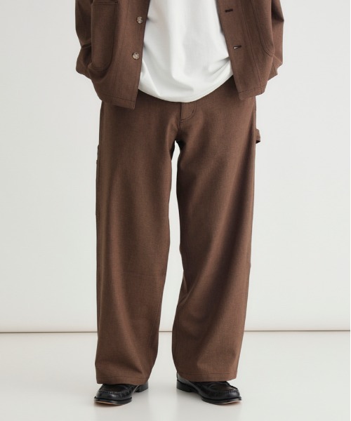 BACK NUMBER（バックナンバー）の「【BACK NUMBER】ダックライクパンツ (ワイドシルエット / リラックス感 / 軽やか / 大人カジュアル)（その他パンツ・メンズ・ブラック/ホワイト/ブラウン・M/S/XL/L）」の10枚目の写真