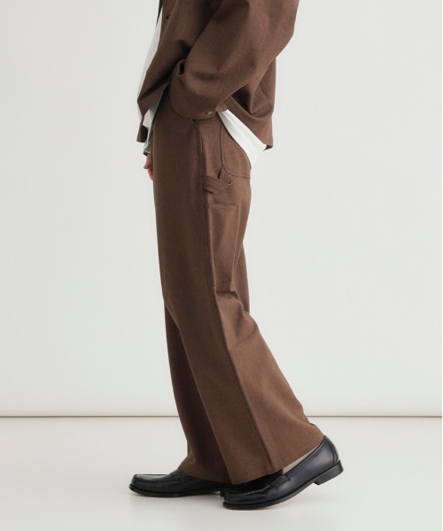 BACK NUMBER（バックナンバー）の「【BACK NUMBER】ダックライクパンツ (ワイドシルエット / リラックス感 / 軽やか / 大人カジュアル)（その他パンツ・メンズ・ブラック/ホワイト/ブラウン・M/S/XL/L）」の12枚目の写真
