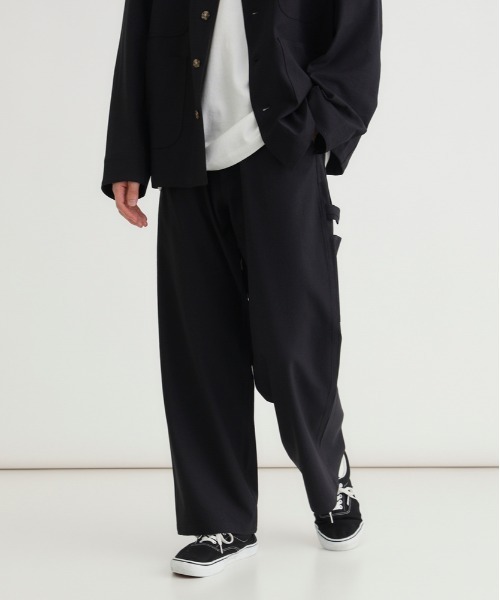 BACK NUMBER（バックナンバー）の「【BACK NUMBER】ダックライクパンツ (ワイドシルエット / リラックス感 / 軽やか / 大人カジュアル)（その他パンツ・メンズ・ブラック/ホワイト/ブラウン・M/S/XL/L）」の14枚目の写真