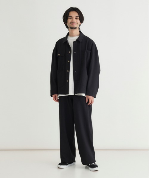 BACK NUMBER（バックナンバー）の「【BACK NUMBER】ダックライクパンツ (ワイドシルエット / リラックス感 / 軽やか / 大人カジュアル)（その他パンツ・メンズ・ブラック/ホワイト/ブラウン・M/S/XL/L）」の15枚目の写真