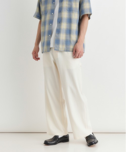 BACK NUMBER（バックナンバー）の「【BACK NUMBER】ダックライクパンツ (ワイドシルエット / リラックス感 / 軽やか / 大人カジュアル)（その他パンツ・メンズ・ブラック/ホワイト/ブラウン・M/S/XL/L）」の7枚目の写真