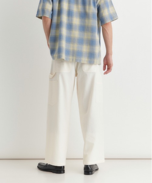 BACK NUMBER（バックナンバー）の「【BACK NUMBER】ダックライクパンツ (ワイドシルエット / リラックス感 / 軽やか / 大人カジュアル)（その他パンツ・メンズ・ブラック/ホワイト/ブラウン・M/S/XL/L）」の8枚目の写真