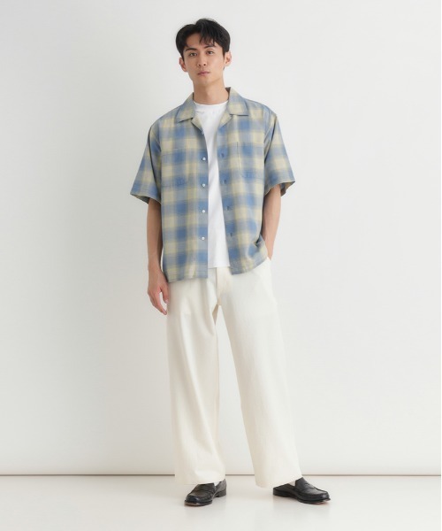 BACK NUMBER（バックナンバー）の「【BACK NUMBER】ダックライクパンツ (ワイドシルエット / リラックス感 / 軽やか / 大人カジュアル)（その他パンツ・メンズ・ブラック/ホワイト/ブラウン・M/S/XL/L）」の9枚目の写真