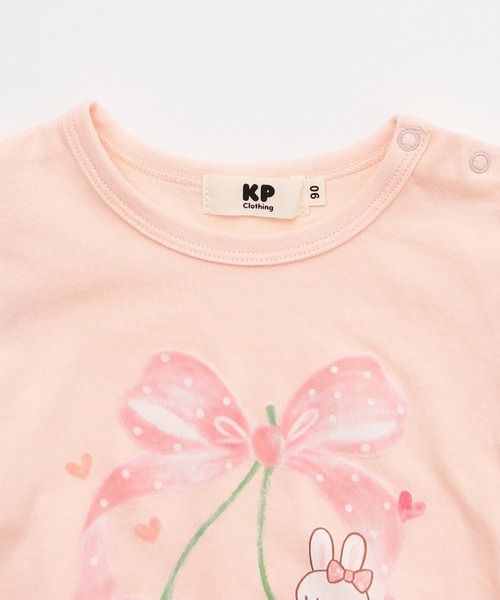 KP（ケーピー）の「天竺×先染チェック 上下セット（Tシャツ/カットソー・キッズ・イエロー/レッド/ピンク・100cm/110cm/120cm/130cm/140cm/80ｃｍ/90cm）」の6枚目の写真