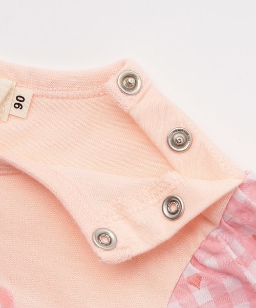 KP（ケーピー）の「天竺×先染チェック 上下セット（Tシャツ/カットソー・キッズ・イエロー/レッド/ピンク・100cm/110cm/120cm/130cm/140cm/80ｃｍ/90cm）」の7枚目の写真