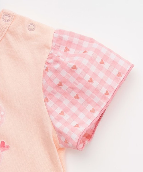 KP（ケーピー）の「天竺×先染チェック 上下セット（Tシャツ/カットソー・キッズ・イエロー/レッド/ピンク・100cm/110cm/120cm/130cm/140cm/80ｃｍ/90cm）」の8枚目の写真