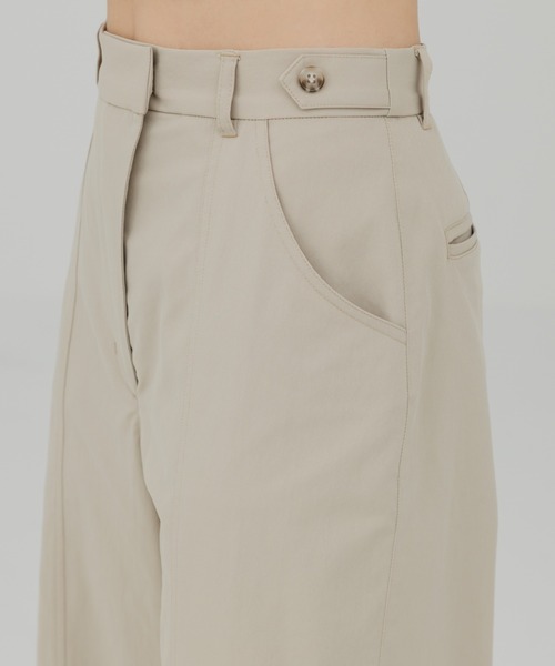 waist design wide chino pants（ウエストデザインワイドチノパンツ