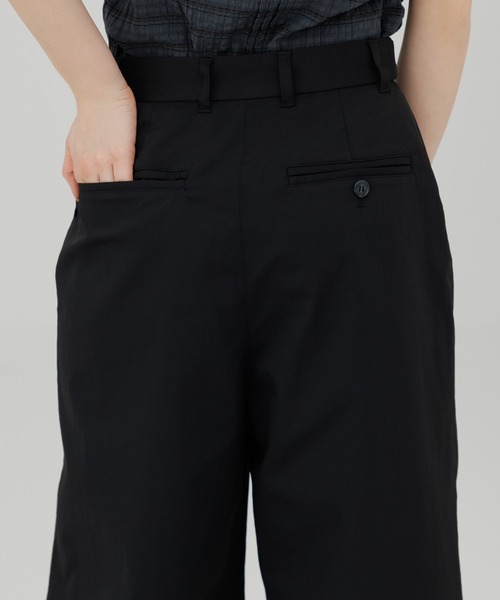 SENEE（セニー）の「waist design wide chino pants（ウエストデザイン