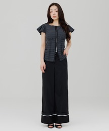 SENEE（セニー）の「waist design wide chino pants（ウエストデザイン