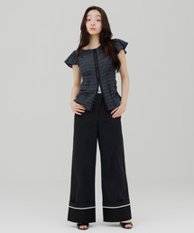 SENEE（セニー）の「waist design wide chino pants（ウエストデザイン