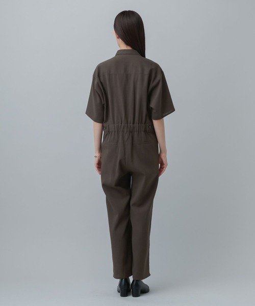 GLOBAL WORK(グローバルワーク)の「MATINEE LINE/リネンライク/オールインワン/646656(つなぎ/オールインワン・レディース・ベージュ/チェック/ブラウン系その他・MEDIUM/LARGE)」の21枚目の写真