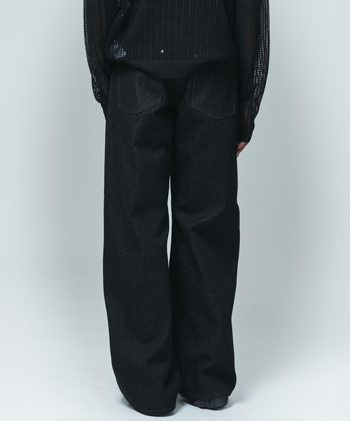 NOCTO ARCHIVE(ノクトアーカイブ)の「NOCTO ARCHIVE/ノクト アーカイブ Rigid One-tuck Wide Denim(デニムパンツ・メンズ・ブラック系その他/ネイビー・MEDIUM/LARGE)」の13枚目の写真
