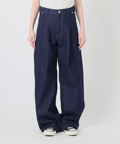NOCTO ARCHIVE(ノクトアーカイブ)の「NOCTO ARCHIVE/ノクト アーカイブ Rigid One-tuck Wide Denim(デニムパンツ・メンズ・ブラック系その他/ネイビー・MEDIUM/LARGE)」の17枚目の写真