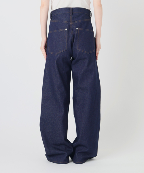 NOCTO ARCHIVE(ノクトアーカイブ)の「NOCTO ARCHIVE/ノクト アーカイブ Rigid One-tuck Wide Denim(デニムパンツ・メンズ・ブラック系その他/ネイビー・MEDIUM/LARGE)」の19枚目の写真