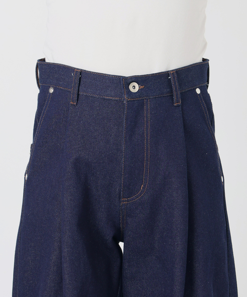 NOCTO ARCHIVE(ノクトアーカイブ)の「NOCTO ARCHIVE/ノクト アーカイブ Rigid One-tuck Wide Denim(デニムパンツ・メンズ・ブラック系その他/ネイビー・MEDIUM/LARGE)」の21枚目の写真