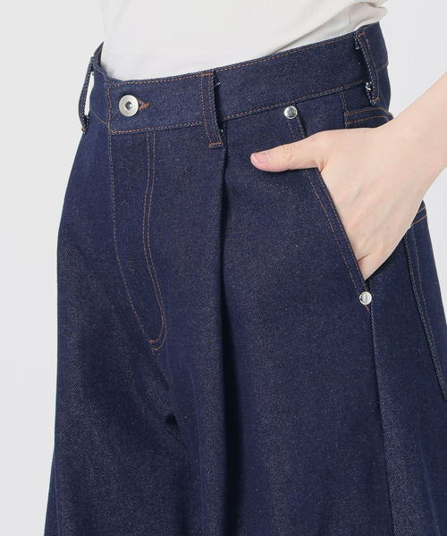 NOCTO ARCHIVE(ノクトアーカイブ)の「NOCTO ARCHIVE/ノクト アーカイブ Rigid One-tuck Wide Denim(デニムパンツ・メンズ・ブラック系その他/ネイビー・MEDIUM/LARGE)」の22枚目の写真